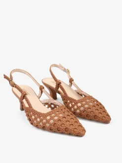 AŻUROWE SZPILKI NA NISKIM OBCASIE HEGO'S Milano