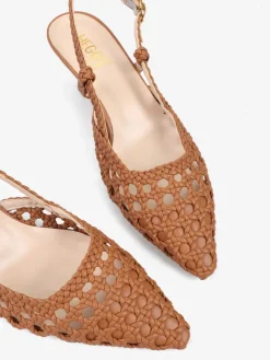 AŻUROWE SZPILKI NA NISKIM OBCASIE HEGO'S Milano