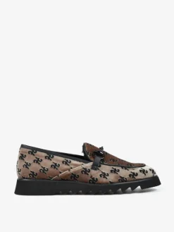 BEŻOWE MOKASYNY Z HAFTEM HEGO'S Milano