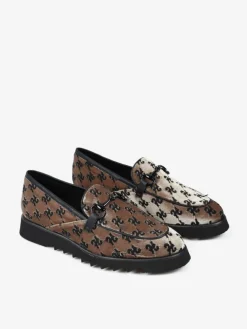 BEŻOWE MOKASYNY Z HAFTEM HEGO'S Milano