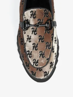 BEŻOWE MOKASYNY Z HAFTEM HEGO'S Milano