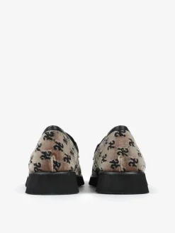 BEŻOWE MOKASYNY Z HAFTEM HEGO'S Milano