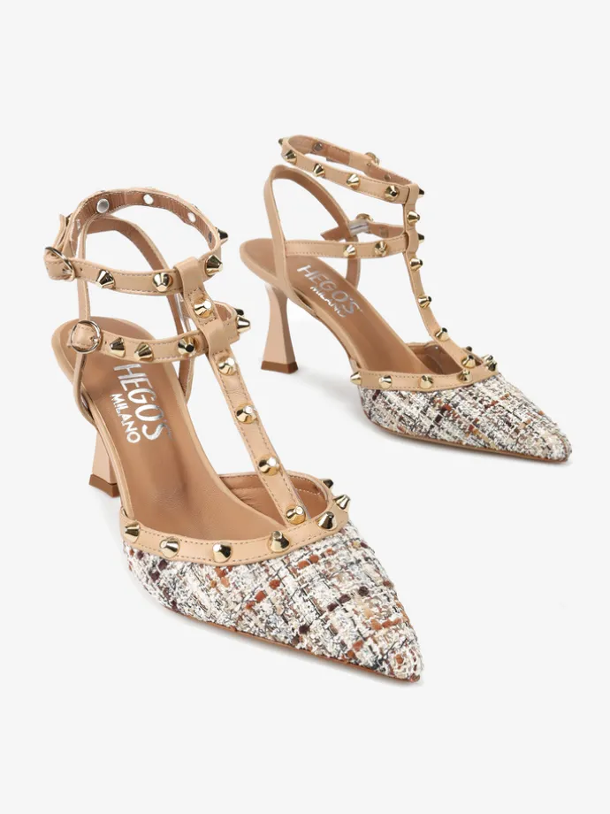 BEŻOWE SZPILKI HEGO'S Milano