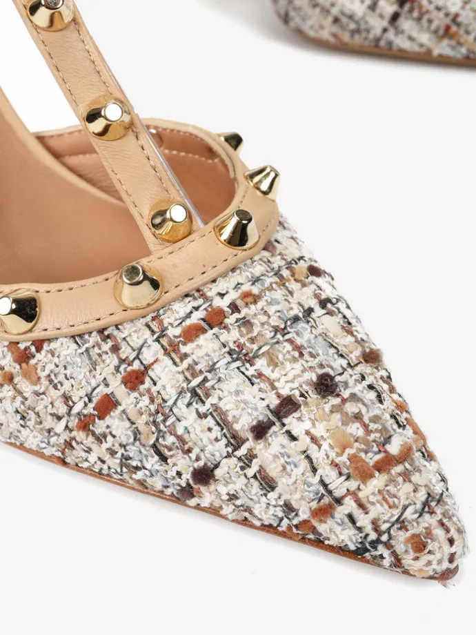 BEŻOWE SZPILKI HEGO'S Milano