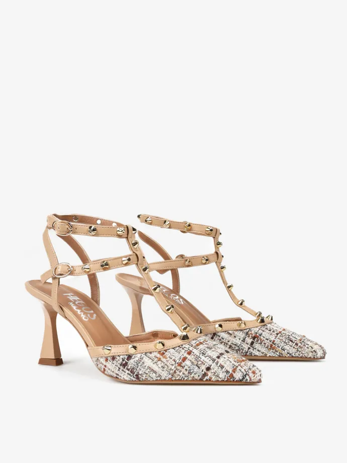 BEŻOWE SZPILKI HEGO'S Milano