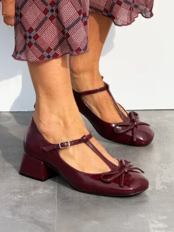 BORDOWE CZÓŁENKA MARY JANE HEGO'S Milano