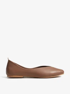 BRĄZOWE BALERINY HEGO'S Milano