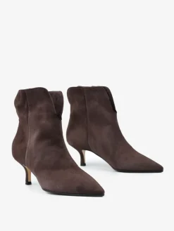 BRĄZOWE BOTKI NA NISKIM OBCASIE HEGO'S MILANO