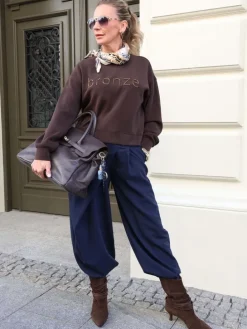 BRĄZOWE BOTKI NA NISKIM OBCASIE HEGO'S MILANO