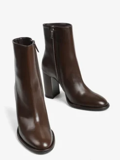 BRĄZOWE BOTKI NA WYSOKIM OBCASIE HEGO'S MILANO