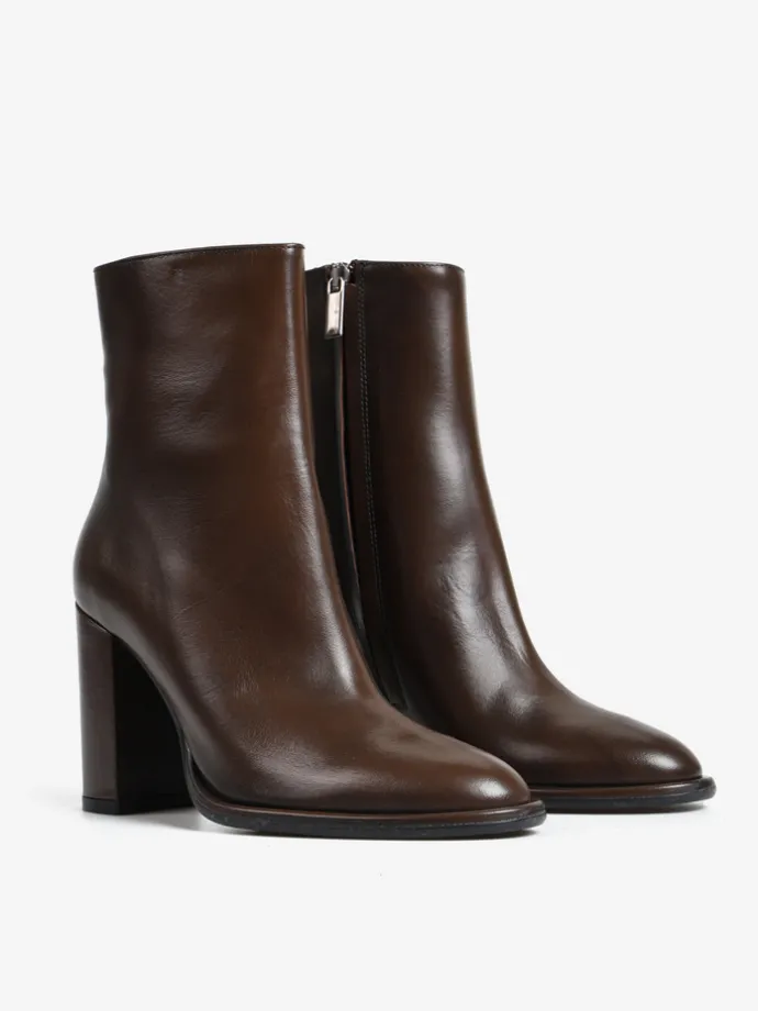 BRĄZOWE BOTKI NA WYSOKIM OBCASIE HEGO'S MILANO