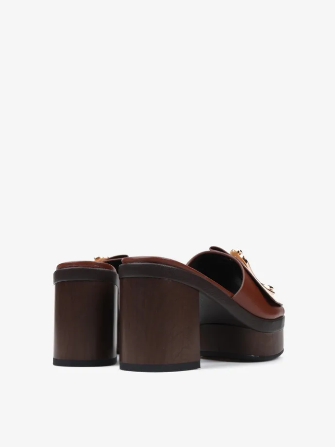 BRĄZOWE KLAPKI NA PLATFORMIE NOA HARMON