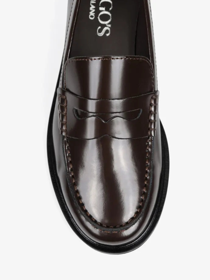 BRĄZOWE MOKASYNY HEGO'S Milano