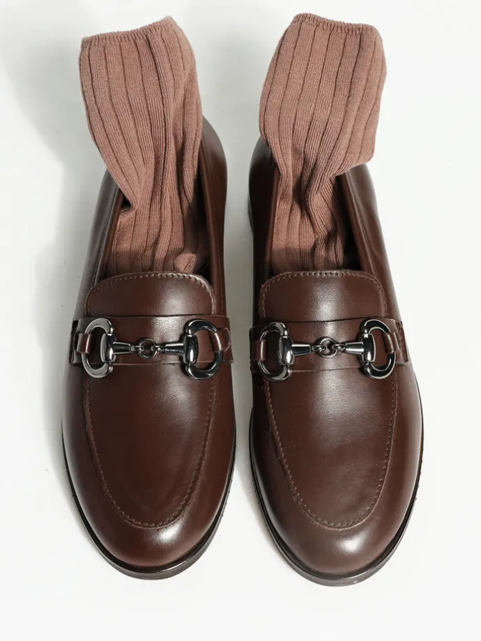 BRĄZOWE MOKASYNY HEGO'S Milano