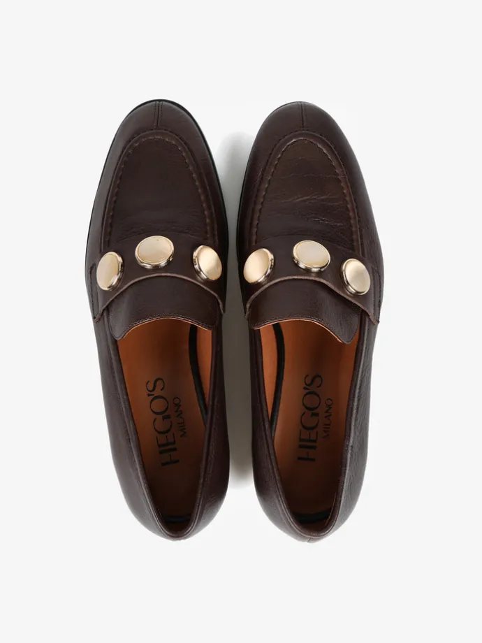 BRĄZOWE MOKASYNY HEGO'S Milano