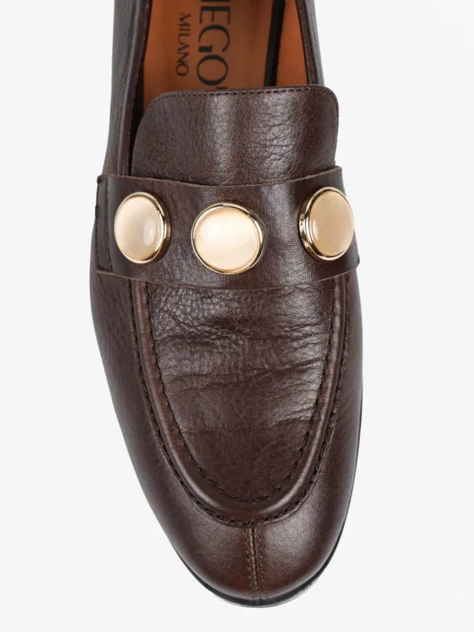 BRĄZOWE MOKASYNY HEGO'S Milano