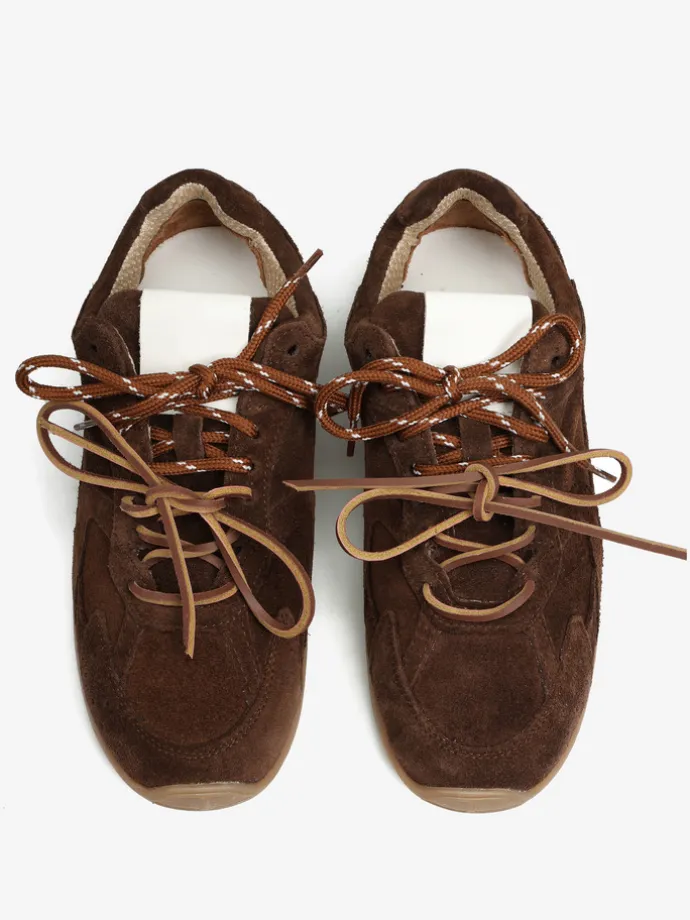 BRĄZOWE SNEAKERSY HEGO'S MILANO