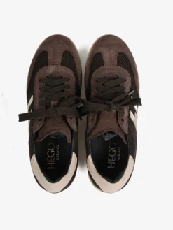 BRĄZOWE SNEAKERSY HEGO'S MILANO