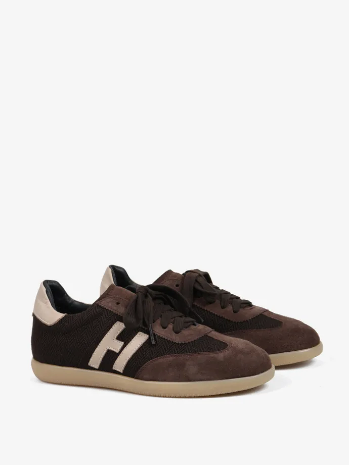 BRĄZOWE SNEAKERSY HEGO'S MILANO