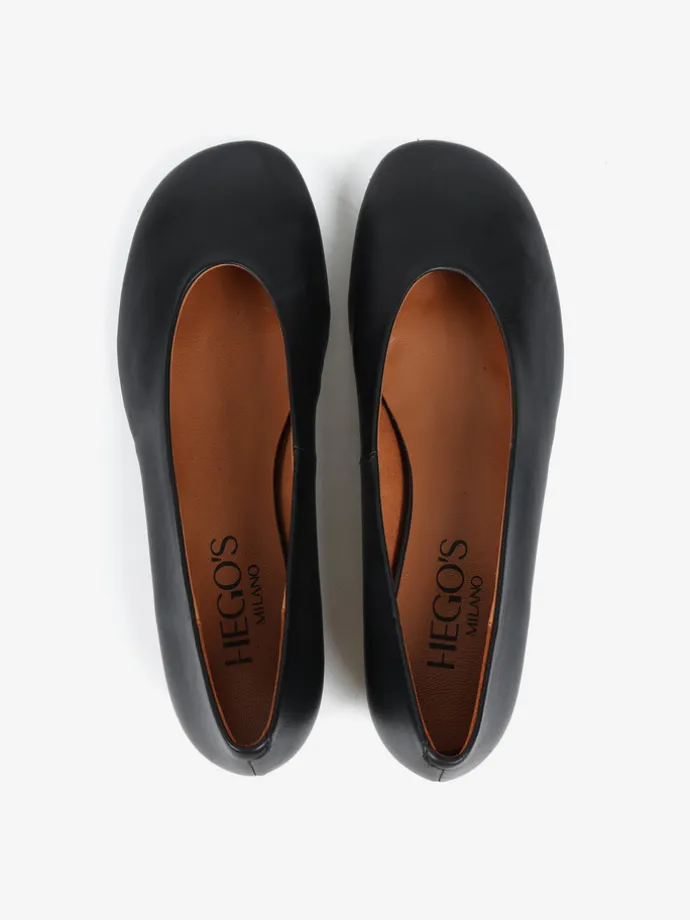 CZARNE BALERINY HEGO'S Milano