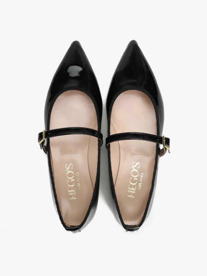 CZARNE BALERINY HEGO'S MILANO