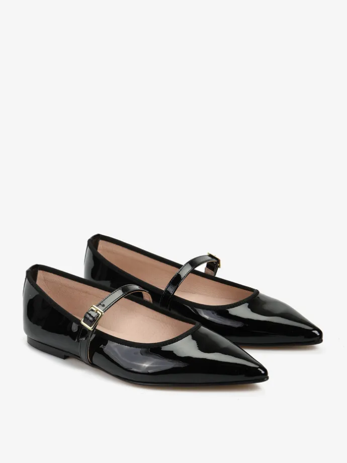 CZARNE BALERINY HEGO'S MILANO