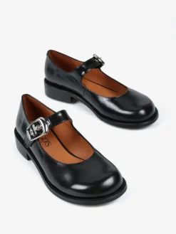 CZARNE BALERINY MARY JANE HEGO'S Milano