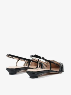 CZARNE BALERINY Z PASECZKAMI HEGO'S Milano