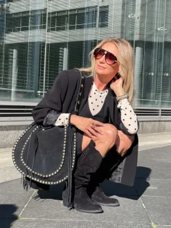 CZARNE KOWBOJKI HEGO'S MILANO