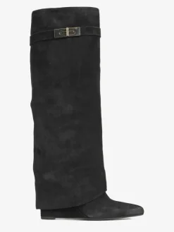 CZARNE KOZAKI NA KOTURNIE HEGO'S MILANO