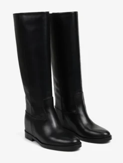 CZARNE KOZAKI Z SUWAKIEM HEGO'S Milano