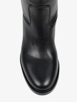 CZARNE KOZAKI Z UKRYTĄ KOTURNĄ HEGO'S MILANO