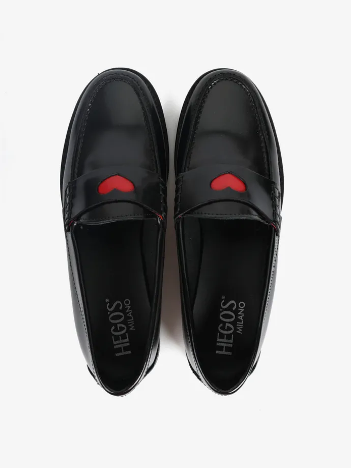 CZARNE MOKASYNY HEGO'S Milano