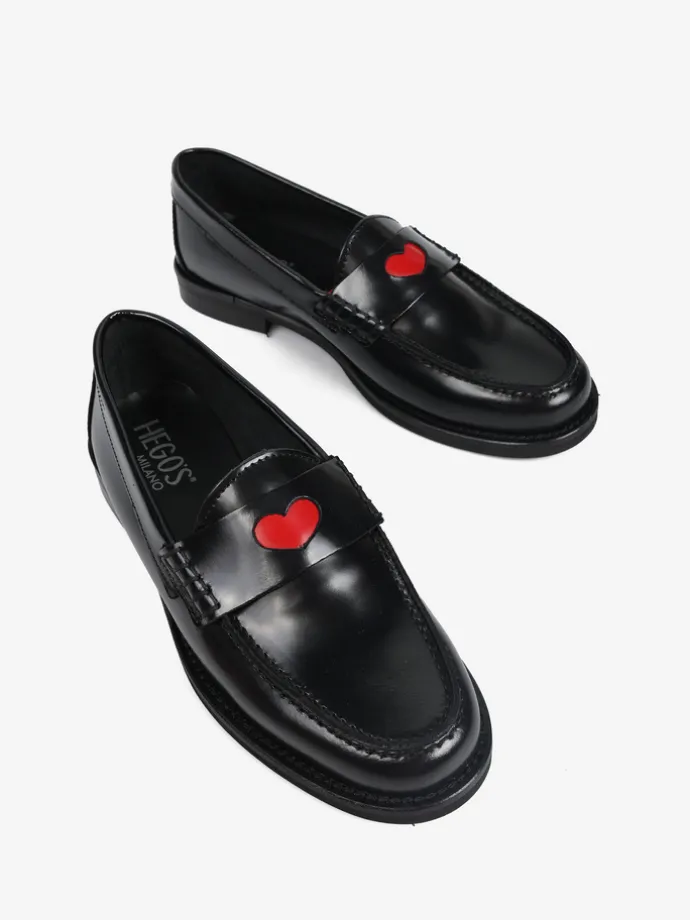 CZARNE MOKASYNY HEGO'S Milano