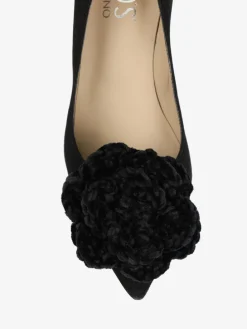 CZARNE SZPILKI NA NISKIM OBCASIE HEGO'S MILANO