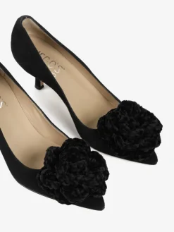 CZARNE SZPILKI NA NISKIM OBCASIE HEGO'S MILANO