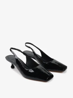 CZARNE SZPILKI Z ODKRYTYM PALCEM HEGO'S Milano