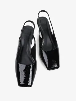 CZARNE SZPILKI Z ODKRYTYM PALCEM HEGO'S Milano