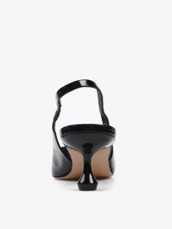 CZARNE SZPILKI Z ODKRYTYM PALCEM HEGO'S Milano