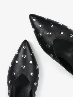 CZARNE SZPILKI Z ĆWIEKAMI HEGO'S Milano