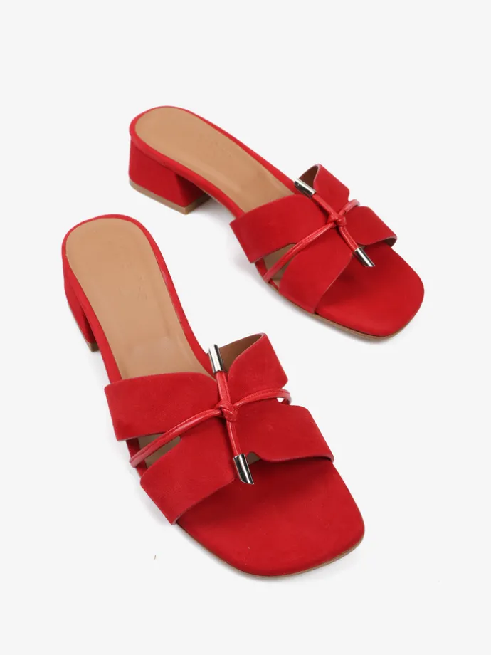 CZERWONE KLAPKI HEGO'S Milano