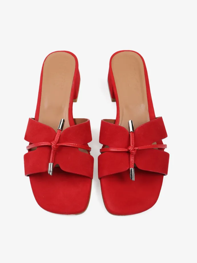 CZERWONE KLAPKI HEGO'S Milano