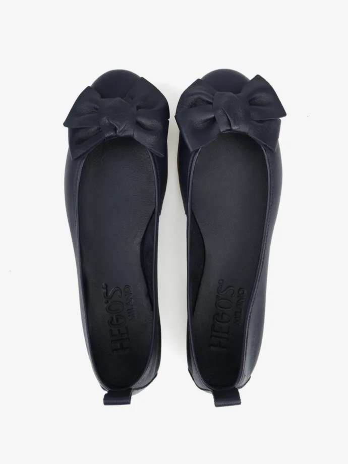 GRANATOWE BALERINY HEGO'S Milano