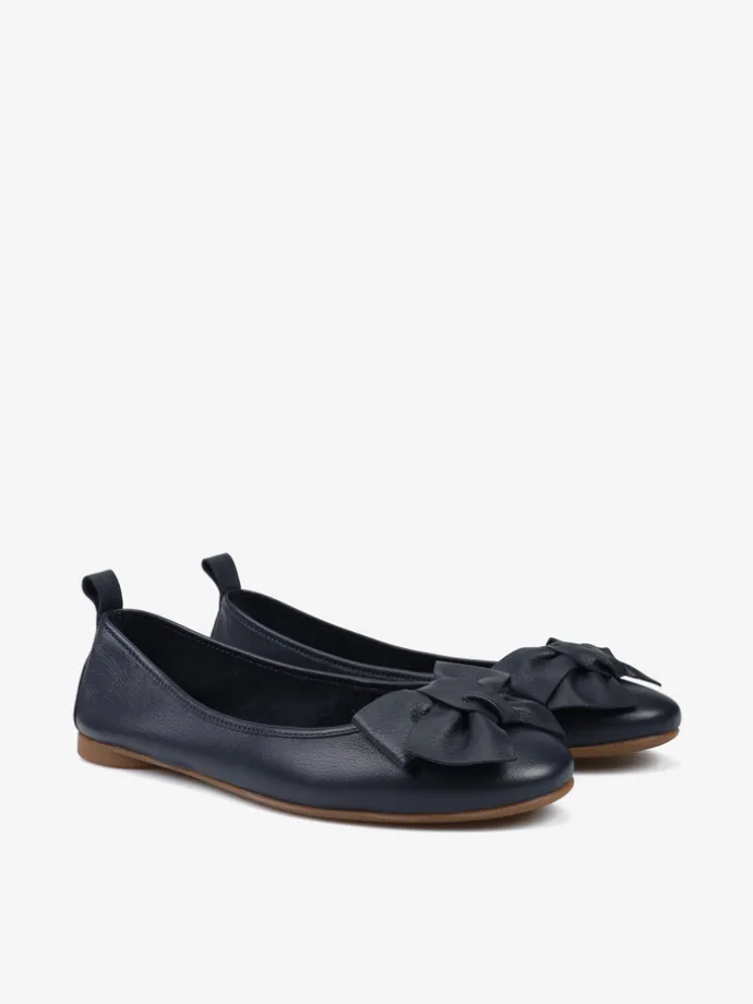 GRANATOWE BALERINY HEGO'S Milano