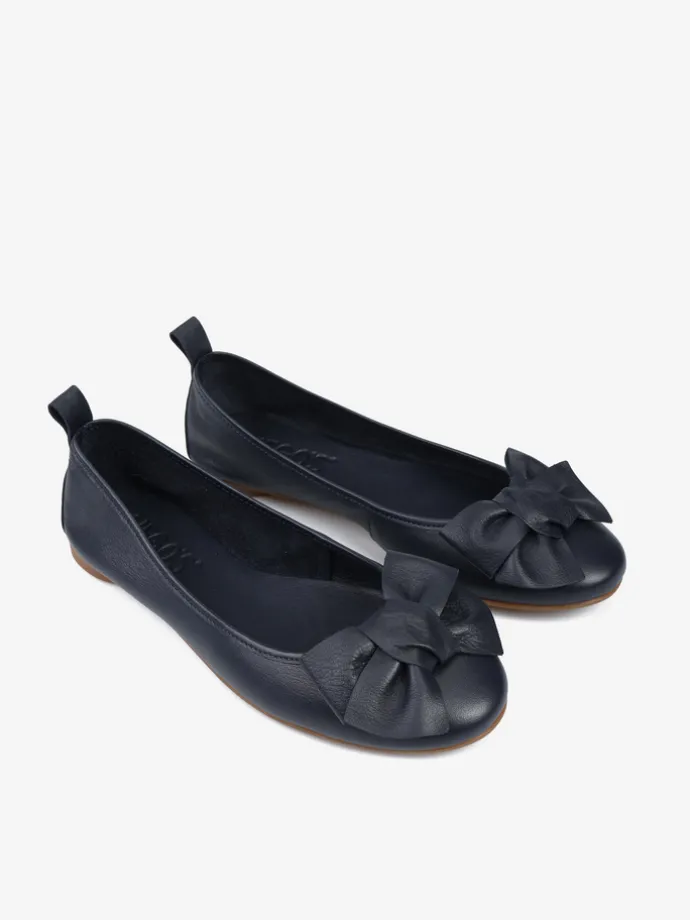 GRANATOWE BALERINY HEGO'S Milano