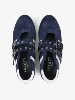 GRANATOWE BALERINY HEGO'S Milano