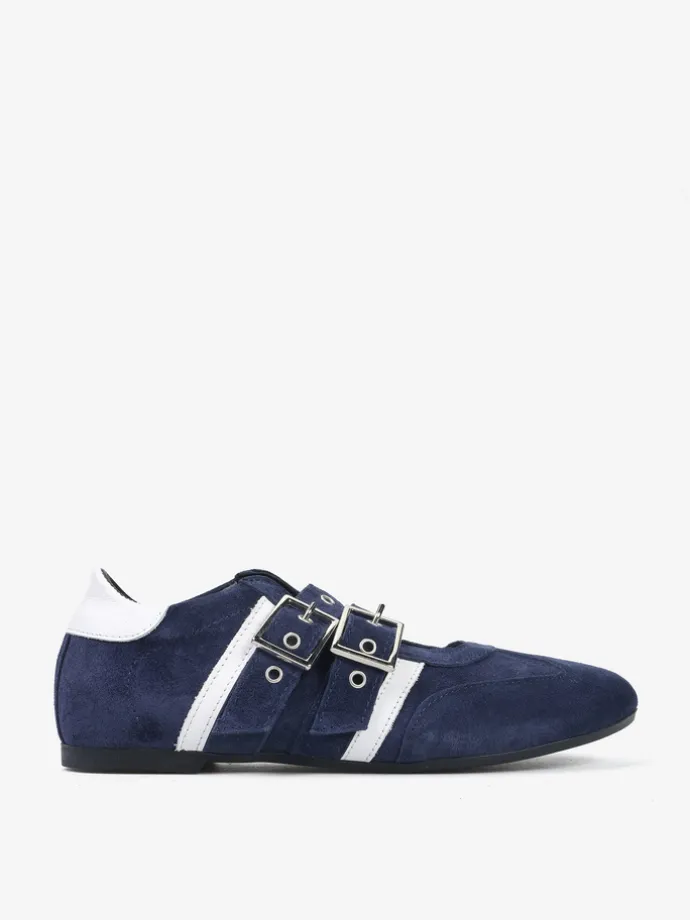 GRANATOWE BALERINY HEGO'S Milano