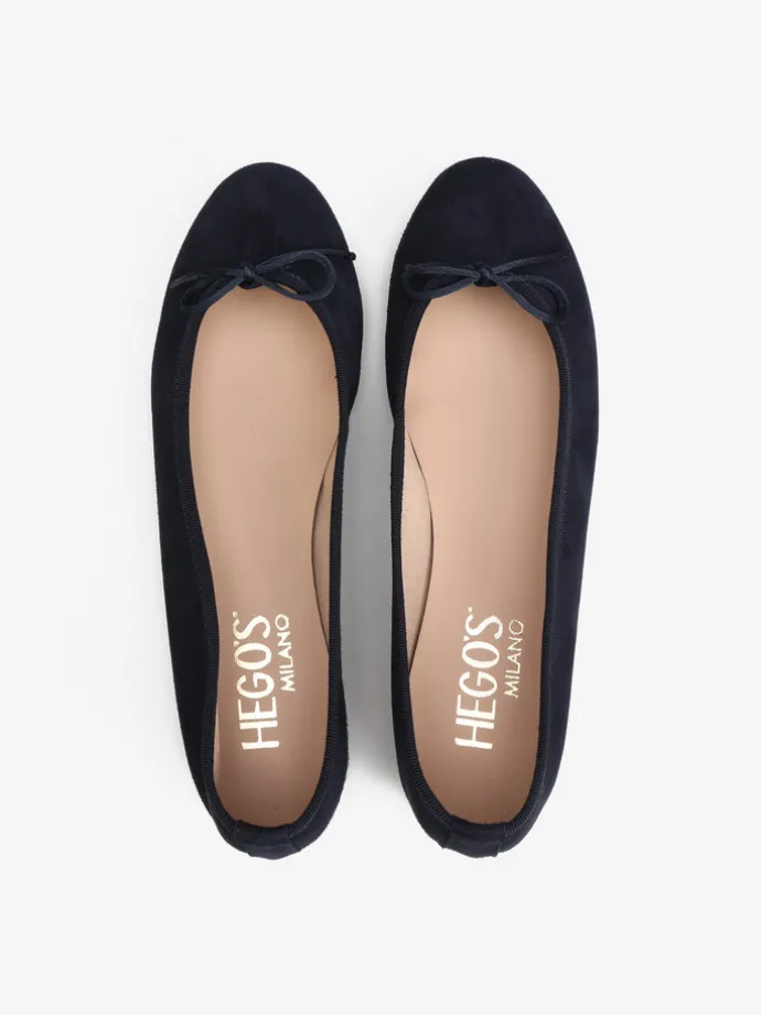 GRANATOWE BALERINY HEGO'S Milano