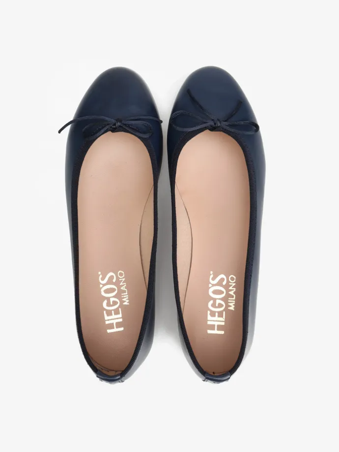 GRANATOWE BALERINY HEGO'S Milano