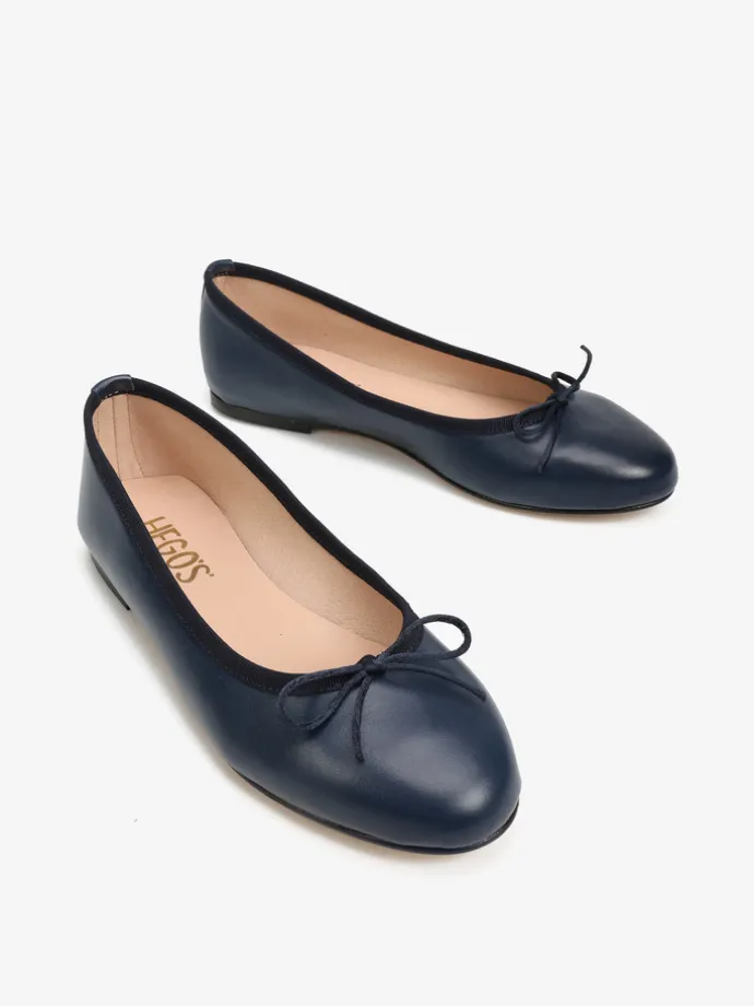 GRANATOWE BALERINY HEGO'S Milano